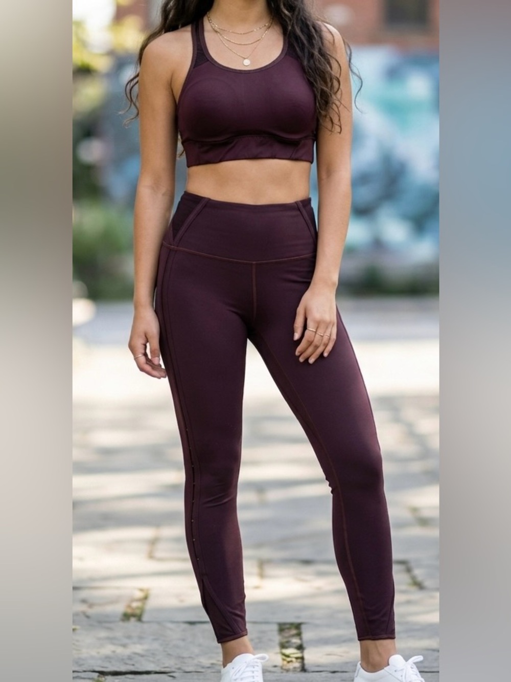 Stunning Deep Burgundy Athleta Activewear Set